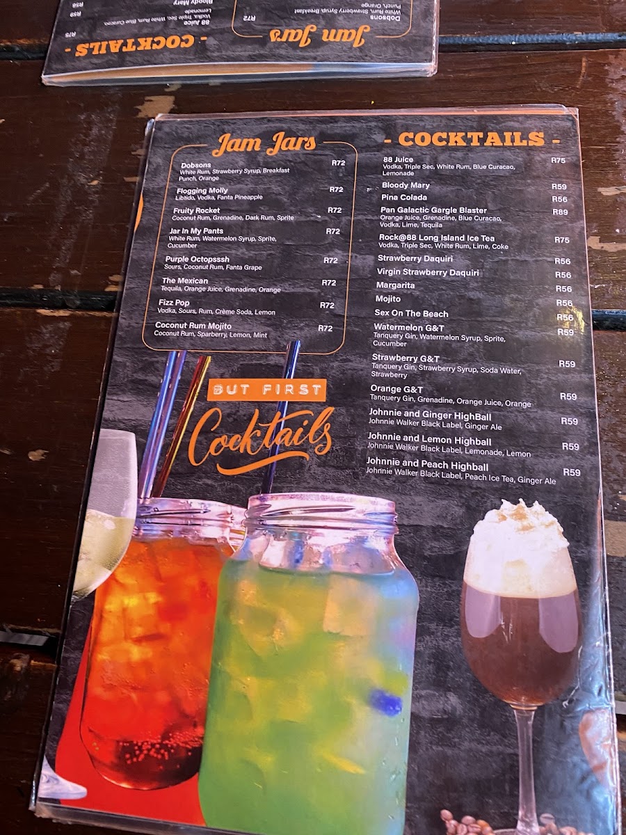 Menu Rock@88 Moreleta-1