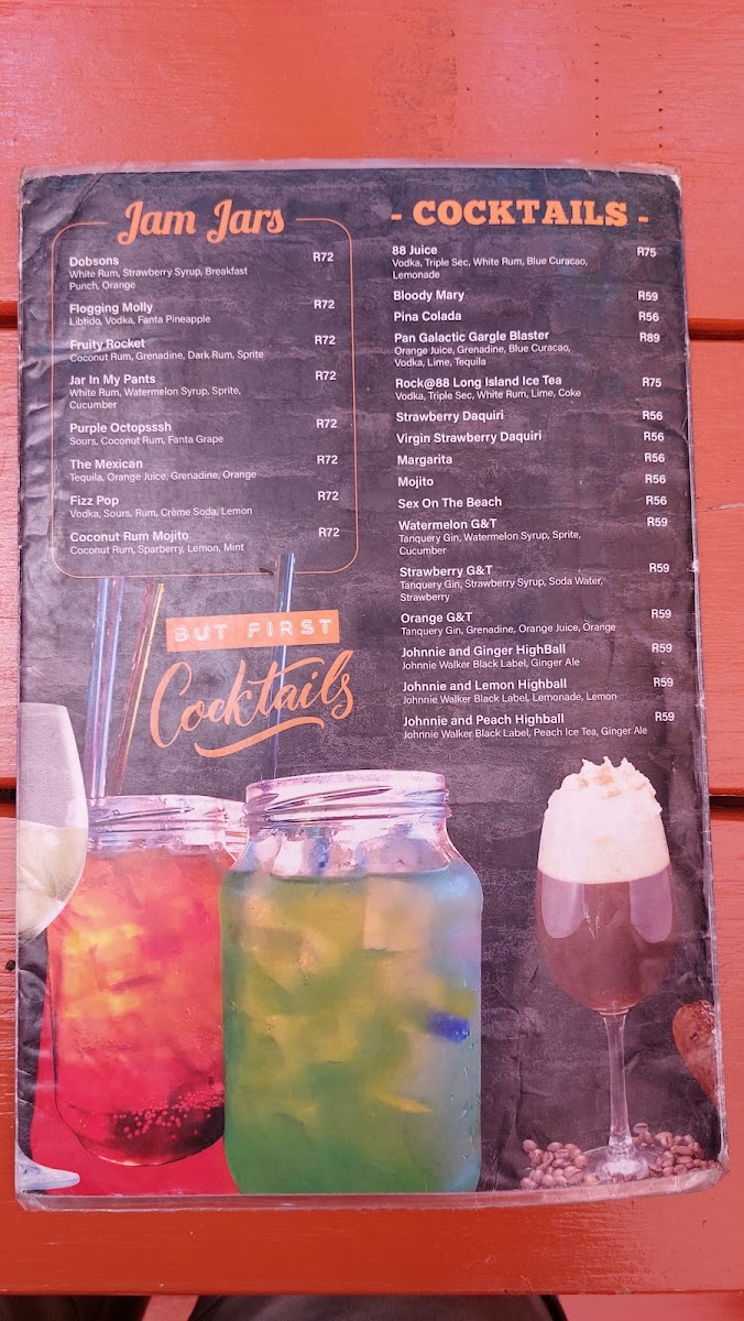 Menu Rock@88 Moreleta-5